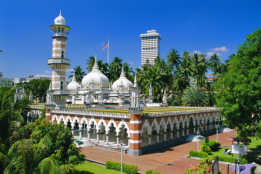 Masjid Jamek (Friday Mosque) built in 1909 near Merdeka Square, Kuala Lumpur, Malaysia