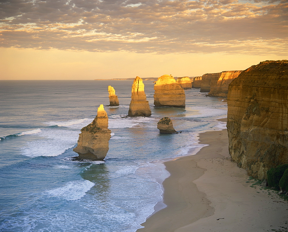 The Twelve Apostles along the coast on the Great Ocean Road in Victoria, Australia, Pacific