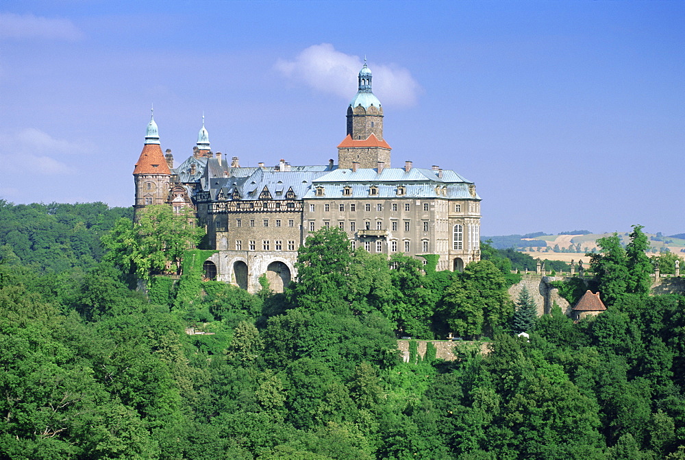 Ksiaz Castle, Sudeten Mountains, Silesia, Poland, Europe