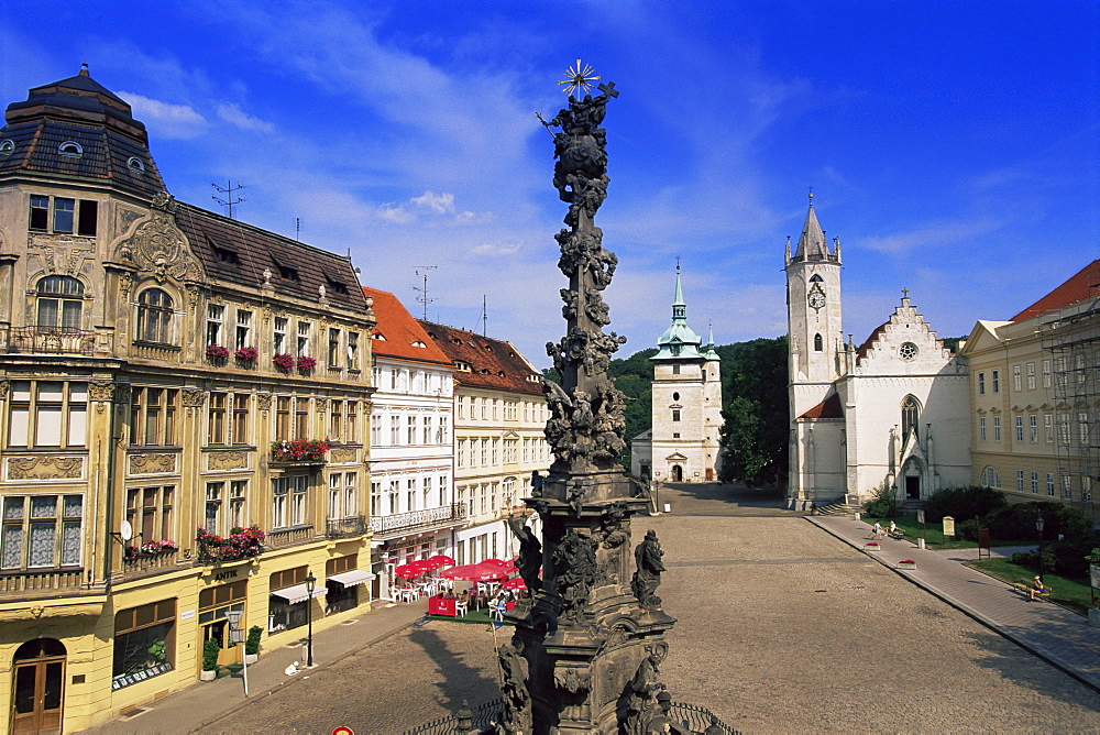 Town Square, Teplice, North Bohemia, Czech Republic, Europe