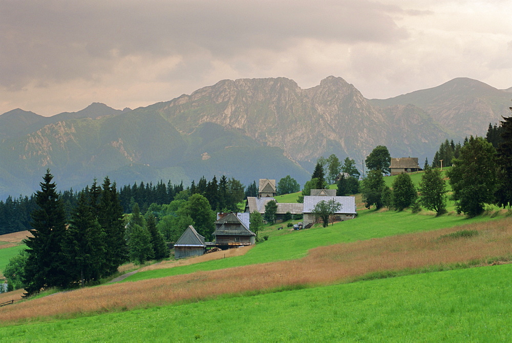 Typical Polish landscape near Zacopane, Tatra Mountains, Poland, Europe