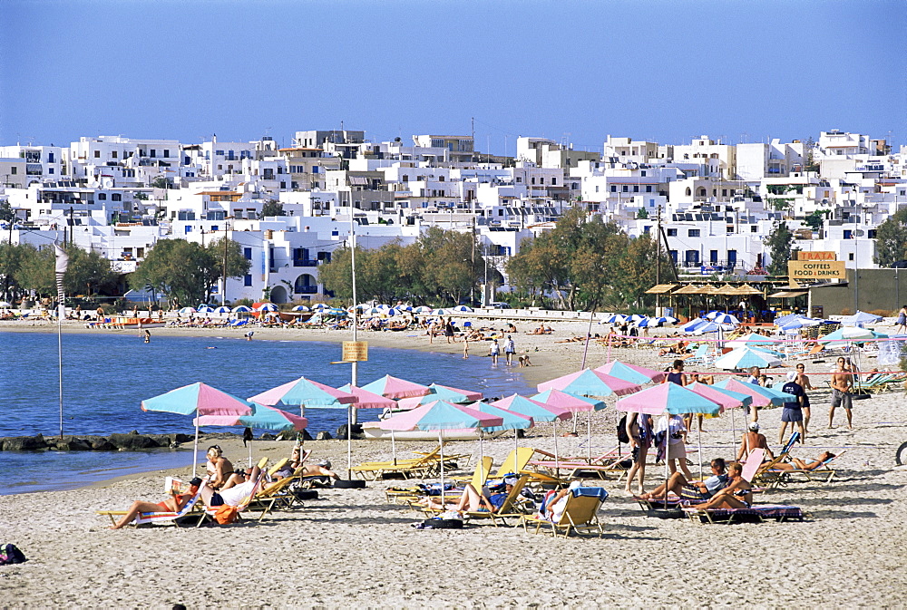 Agios Georgios beach, island of Naxos, Hora, Cyclades, Greece, Europe