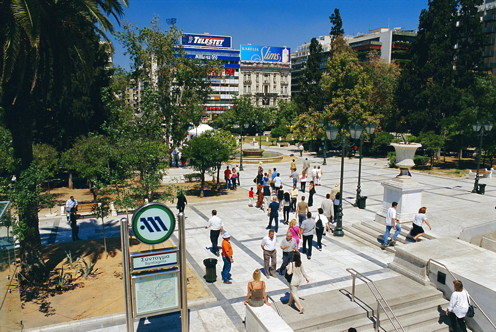 Syntagma Square and Metro, Athens, Greece, Europe