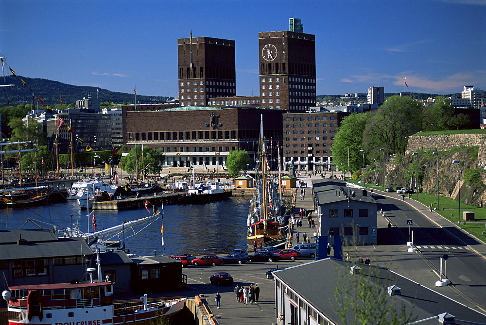 City Hall, Central Oslo, Oslo, Norway, Scandinavia, Europe