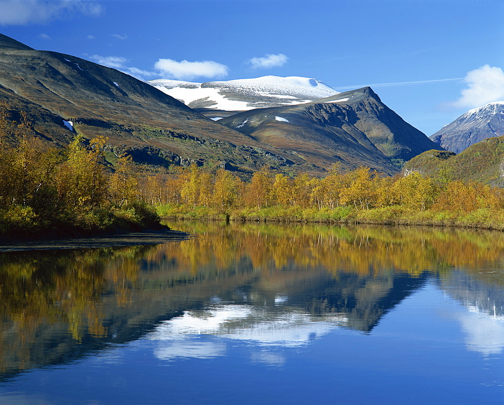 Typical scenery in Laponia, Lappland, Sweden, Scandinavia, Europe