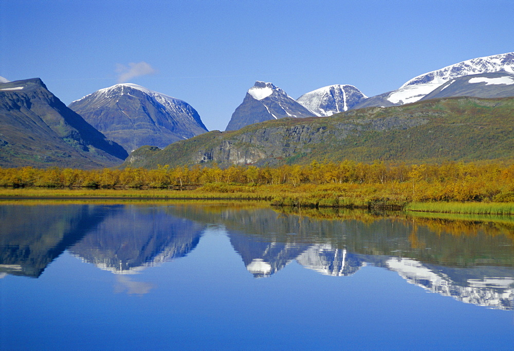 Mt. Kebnekaise, Sweden's highest mountain, (2117m), Laponia World Heritage Site, Lappland, Sweden, Scandinavia, Europe