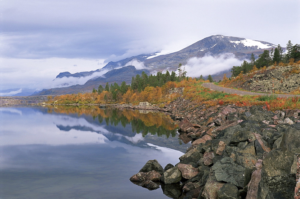 Autumn colours, Laponia, UNESCO World Heritage Site, Lappland, Sweden, Scandinavia, Europe