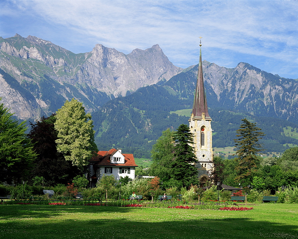 The spa town of Bad Ragaz, Switzerland, Europe