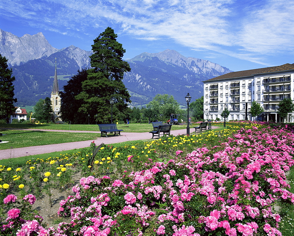 The spa town of Bad Ragaz, Switzerland, Europe