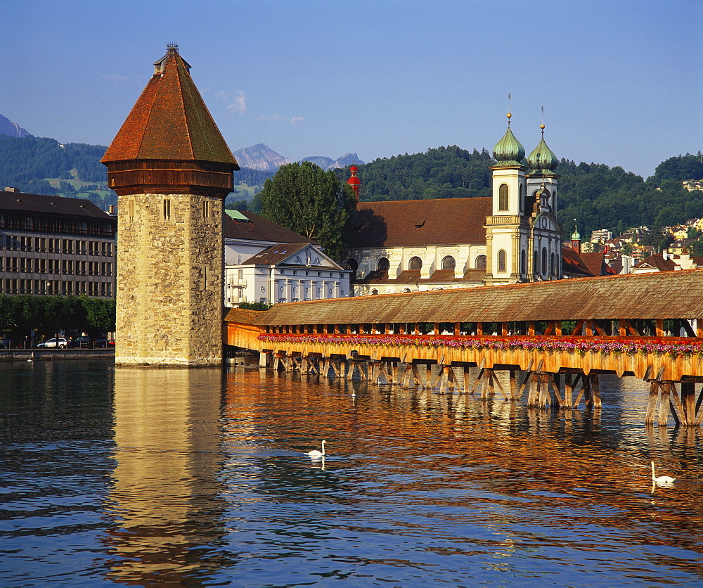 Kapellbrucke Bridge, Lucerne, Switzerland