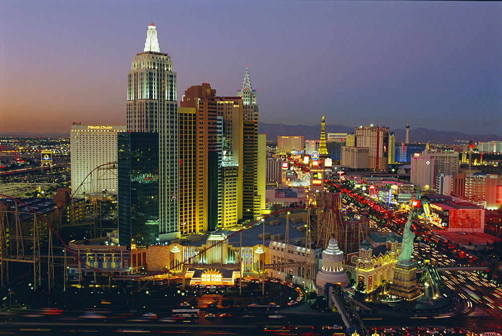 New York, New York Hotel and Casino and the Strip, Las Vegas, Nevada, USA