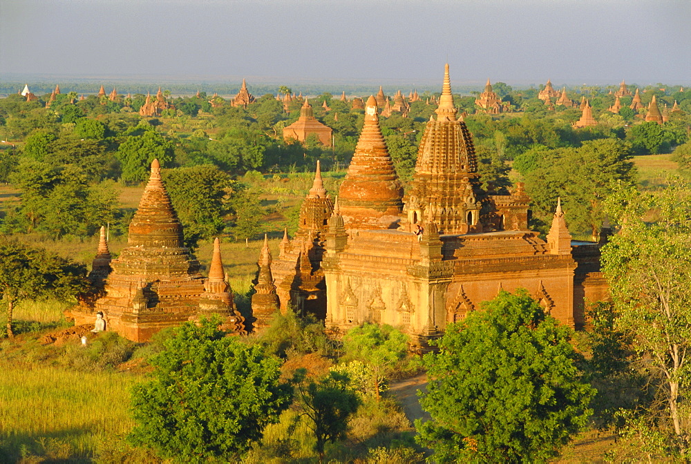 Landscape of ancient temples and pagodas, Bagan (Pagan), Myanmar (Burma)