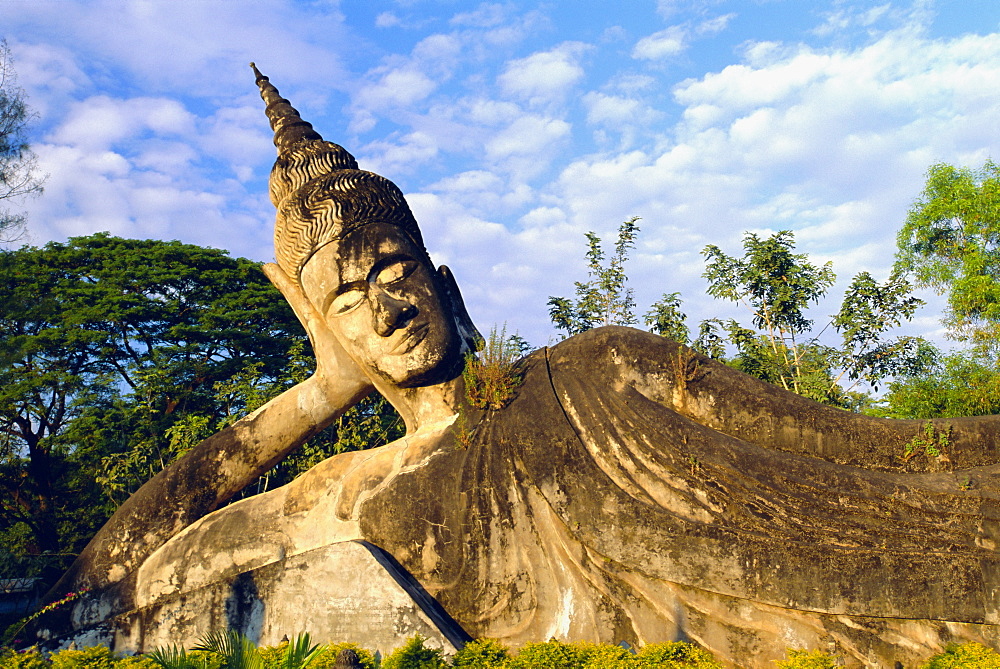 Reclining Buddha statue, Xieng Khuan, Vientiane, Laos