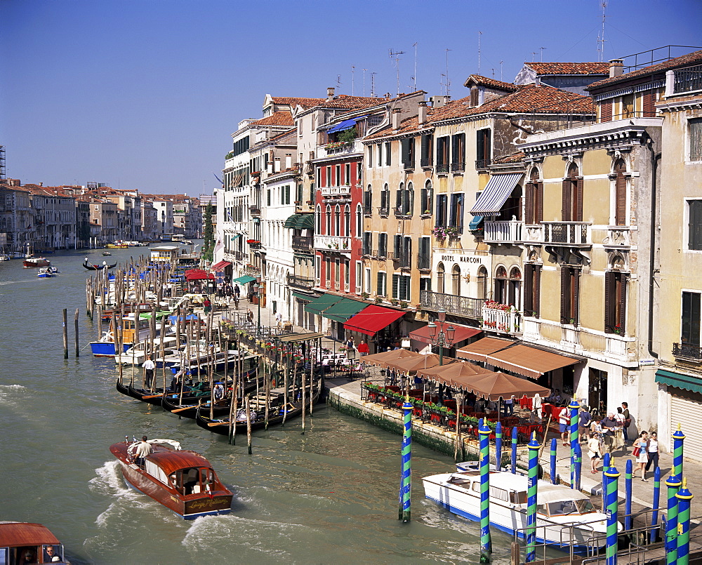 The Grand Canal from the Rialto Bridge, Venice, Veneto, Italy, Europe