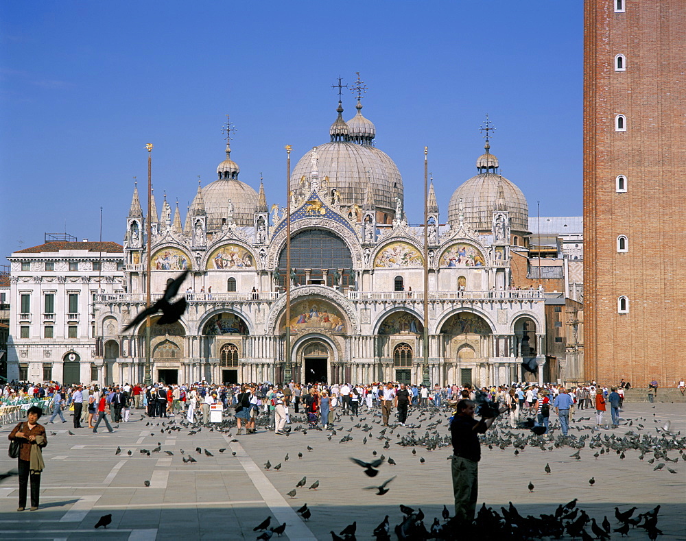 Basilica of San Marco (St. Mark's), St. Mark's Square, Venice, Veneto, Italy, Europe