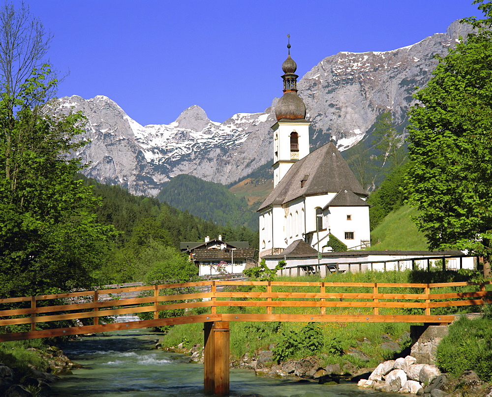 Church at Ramsau, Bavaria, Germany, Europe