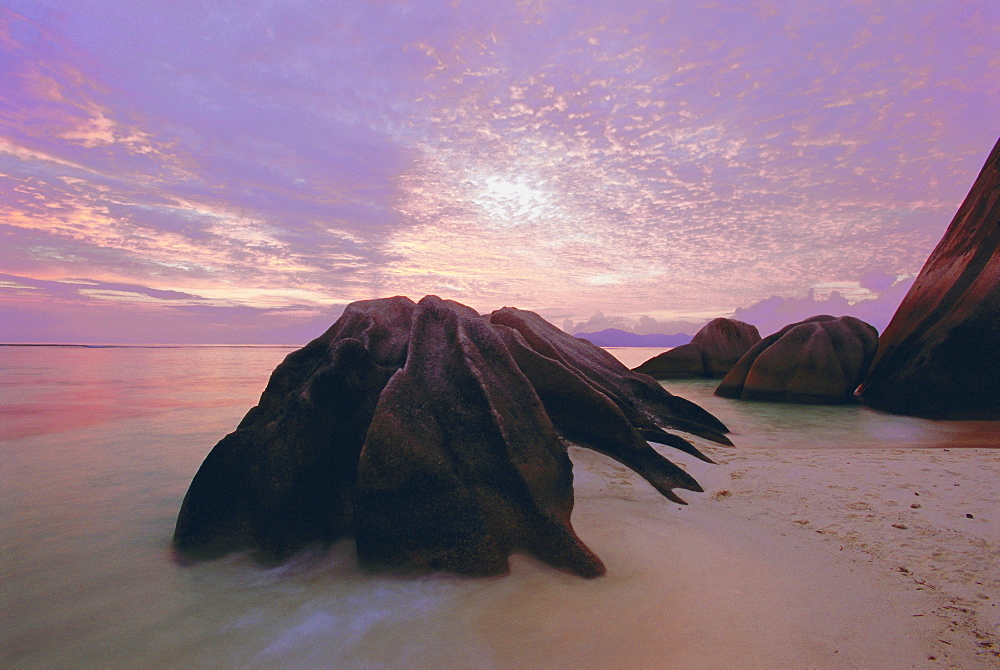 Rock formations, La Digue Island, Seychelles