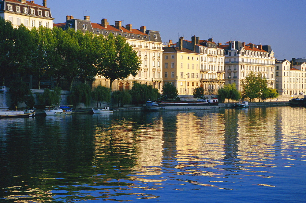 River Saone, Lyon, Rhone valley, France, Europe