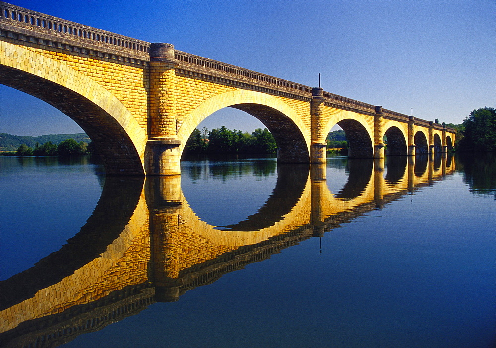 Bridge Over the Dordogne River, Aquitaine, France