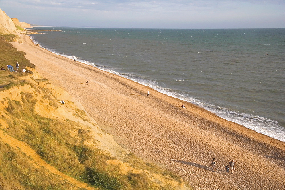 Eype mouth, Dorset coast path to Thornecombe Beacon, Jurassic Coast, UNESCO World Heritage Site, near Bridport, Dorset, England, United Kingdom, Europe