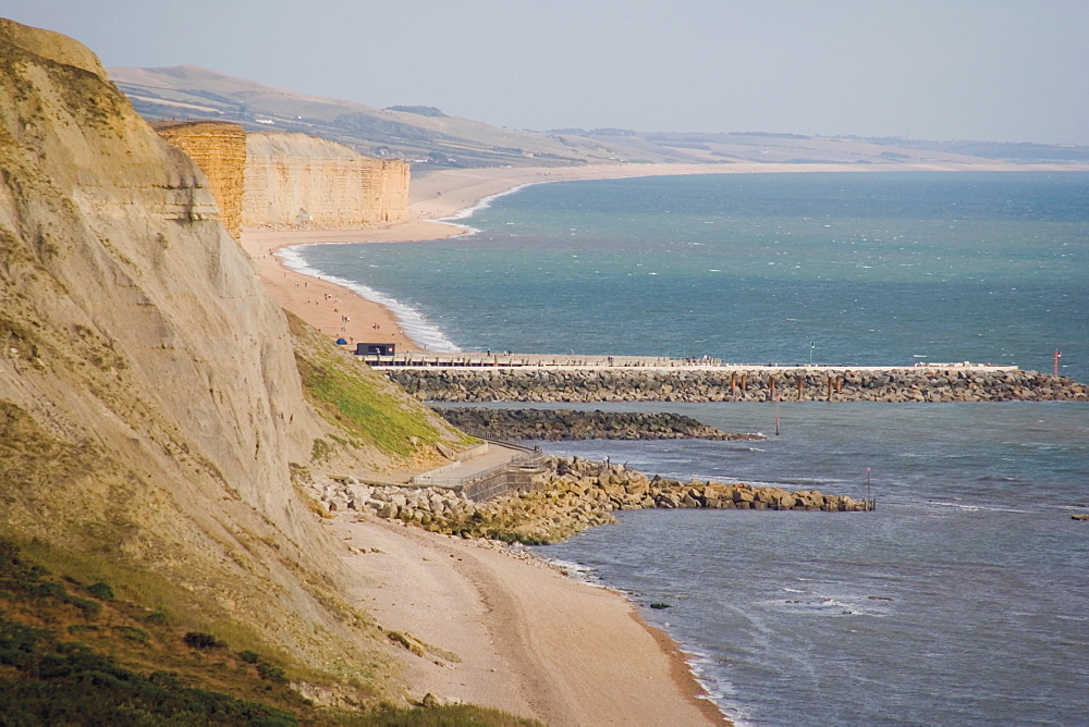 Eype mouth, Dorset coast path to Thornecombe Beacon, Jurassic Coast, UNESCO World Heritage Site, near Bridport, Dorset, England, United Kingdom, Europe