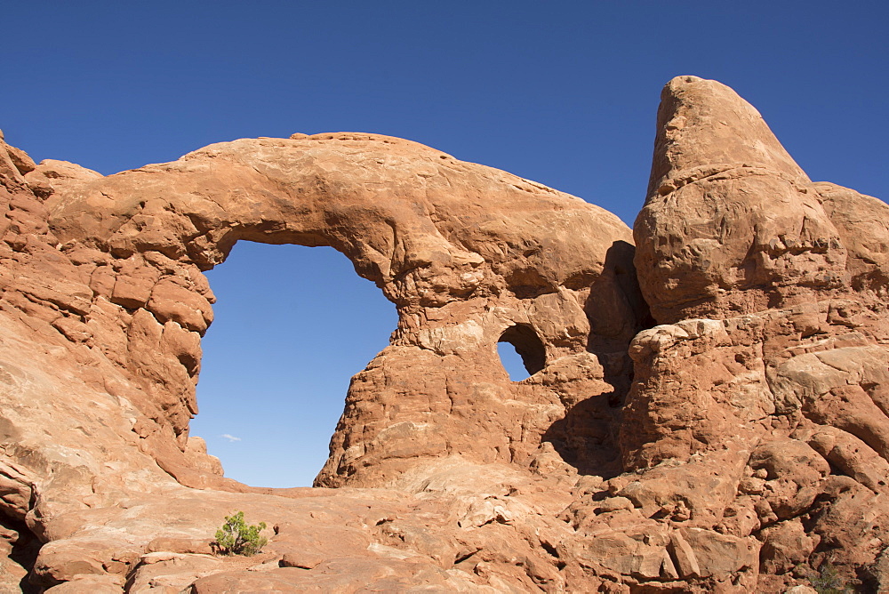 Turret Arch in Windows section of Arches National Park, Moab, Utah, United States of America, North America