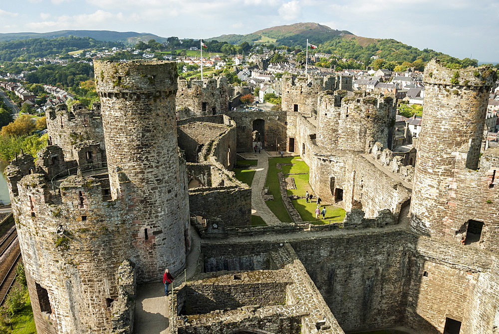 Conwy Castle, UNESCO World Heritage Site, Conwy (Conway), North Wales, United Kingdom, Europe