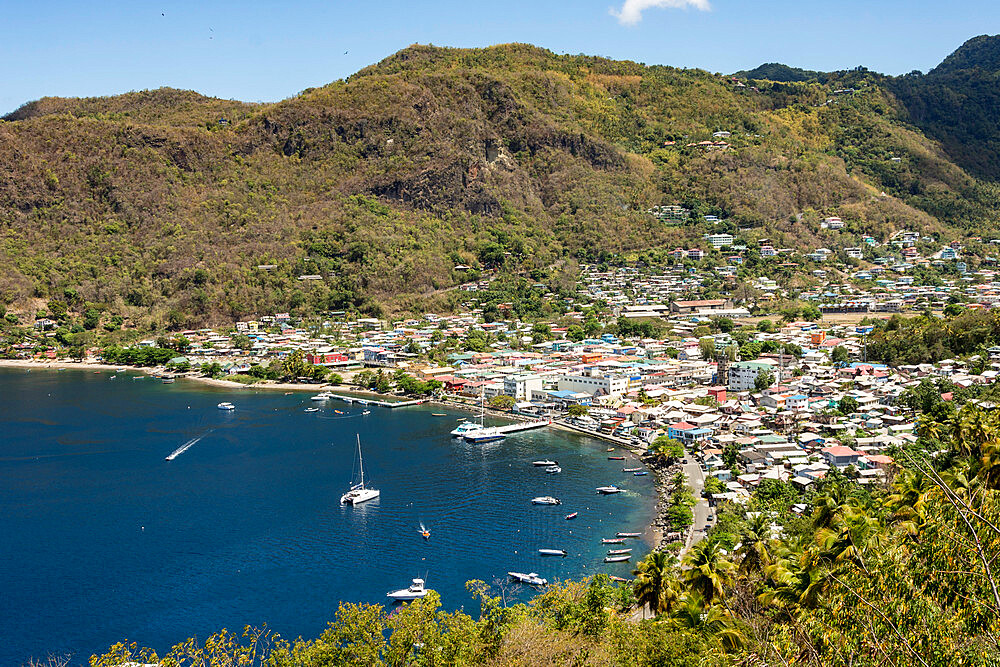 Town of Soufriere, Caribbean island of St. Lucia, Windward Islands, West Indies, Caribbean, Central America