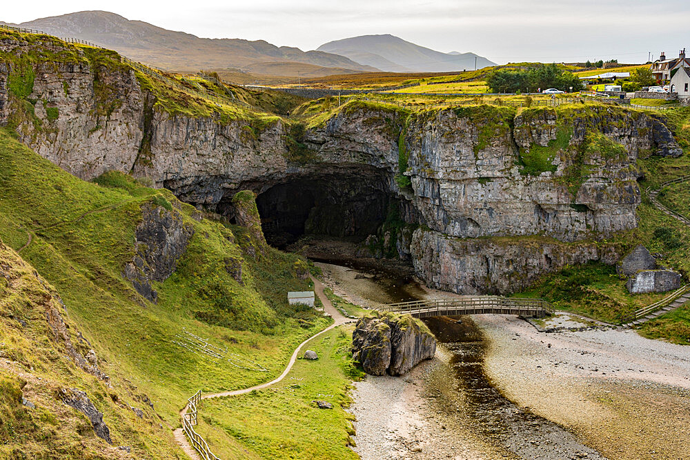 Smoo Cave, Durness, North West Highlands, Scotland, United Kingdom, Europe