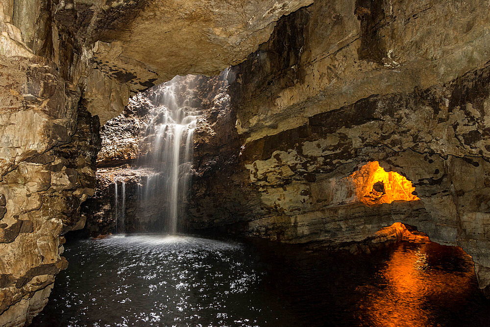 Smoo Cave, Durness, Northwest Highlands, Scotland, United Kingdom, Europe