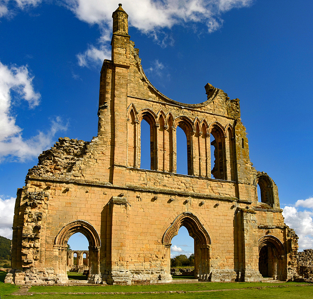 Byland Abbey ruins, Thirsk, Yorkshire, England, United Kingdom, Europe