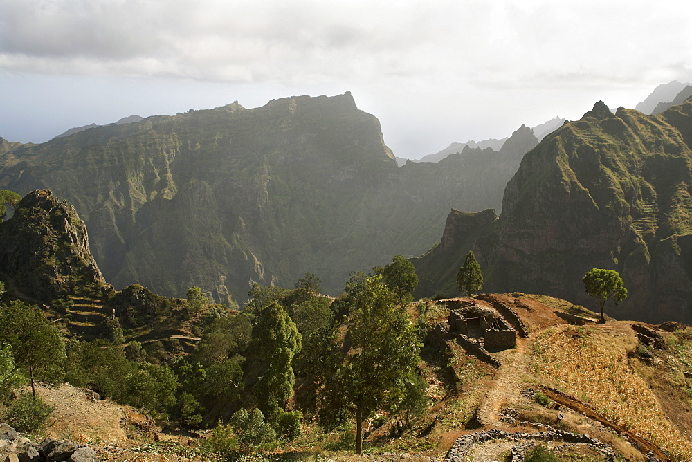 Road between Porto Novo and Ribeira Grande, Santo Antao, Cape Verde Islands, Africa