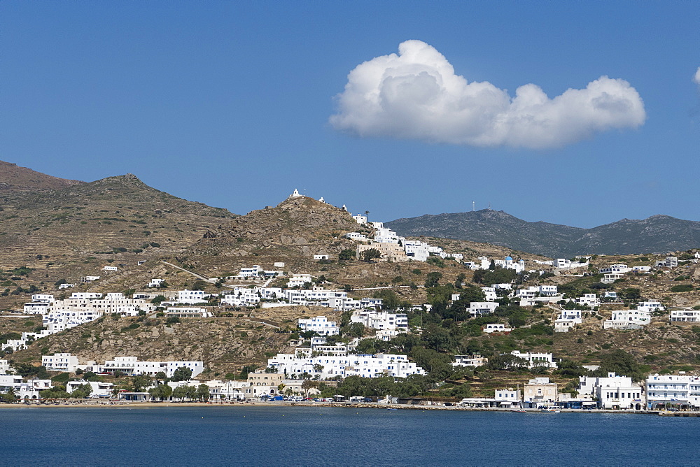 Gialos and Chora, Ios, Cyclades, Greek Islands, Greece, Europe