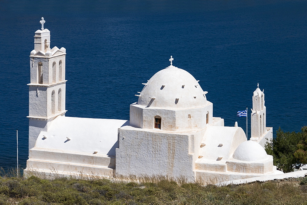 Agia Irini church, Gialos, Ios, Cyclades, Greek Islands, Greece, Europe