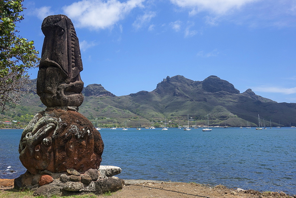 Taioha'e waterfront, Nuku Hiva, Marquesas island, French Polynesia, South Pacific, Pacific