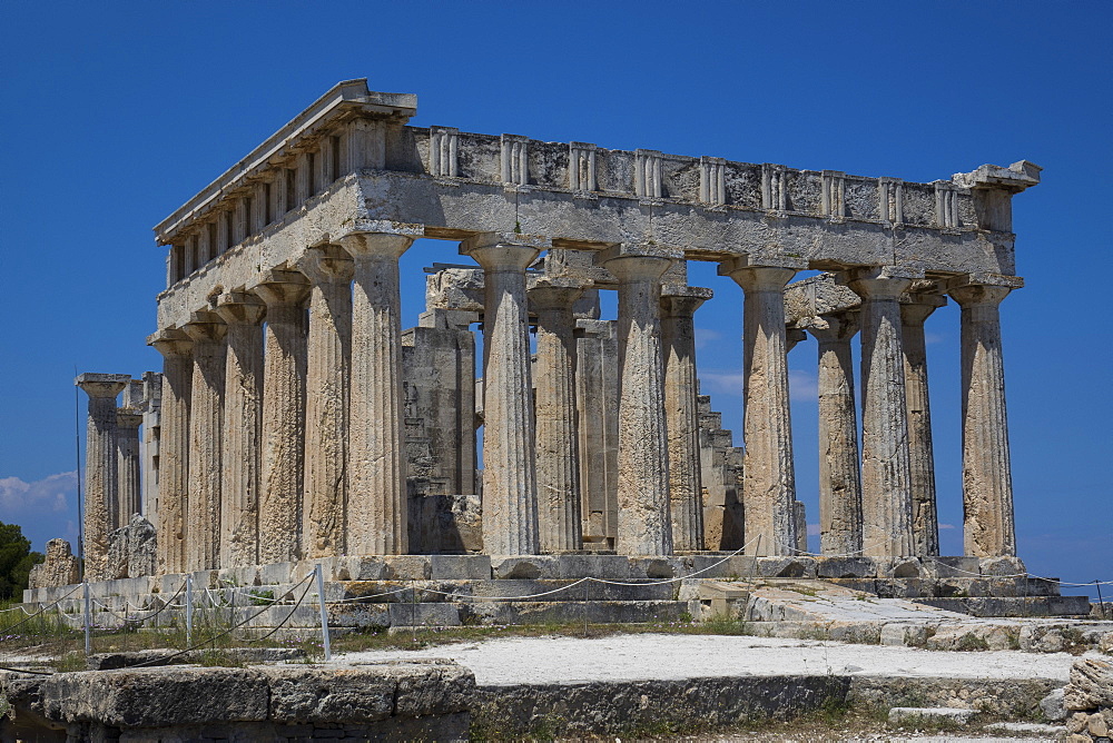 Afea Temple, Aegina, Saronic Islands, Greek Islands, Greece, Europe