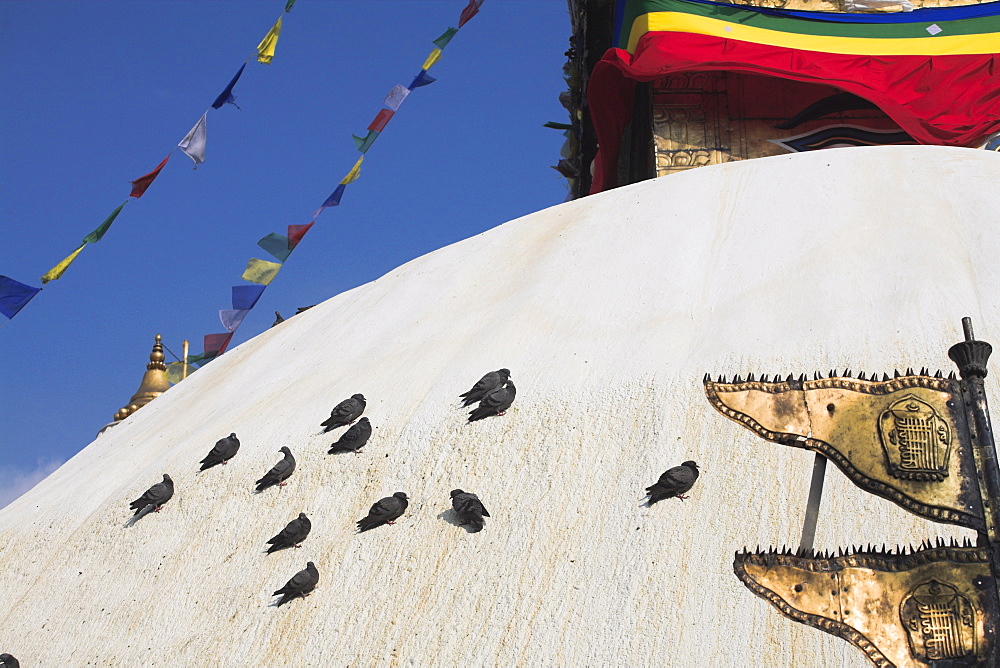 Swayambhunath Stupa (Monkey Temple), UNESCO World Heritage Site, Kathmandu, Nepal, Asia