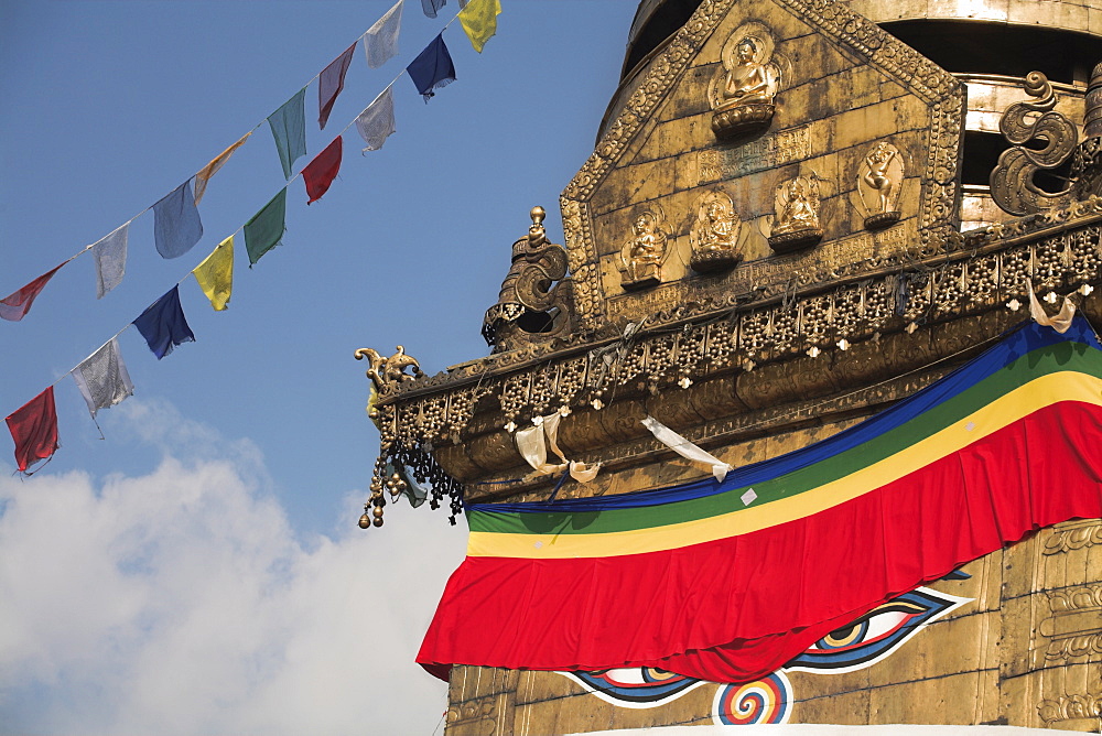 Swayambhunath Stupa (Monkey Temple), UNESCO World Heritage Site, Kathmandu, Nepal, Asia