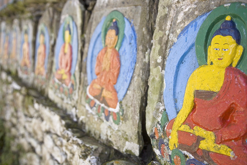 Ani Wall, Tashiding Gompa, Tashiding, Sikkim, India, Asia