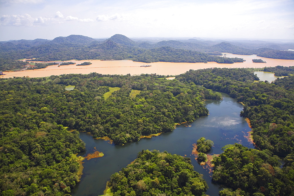 Gatun Lake and Panama Canal, Panama, Central America