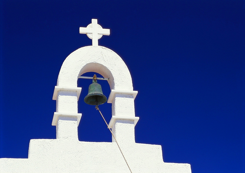 Top of Belltower, Mikonos, Cyclades, Greece