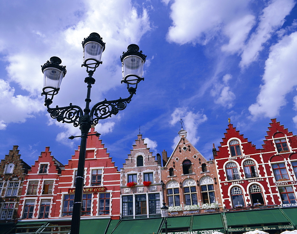 The Markt, Bruges, UNESCO World Heritage Site, Belgium, Europe