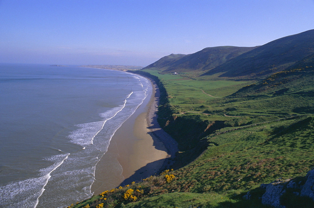 Rhossili Bay, Gower Peninsula, Glamorgan, Wales, UK, Europe