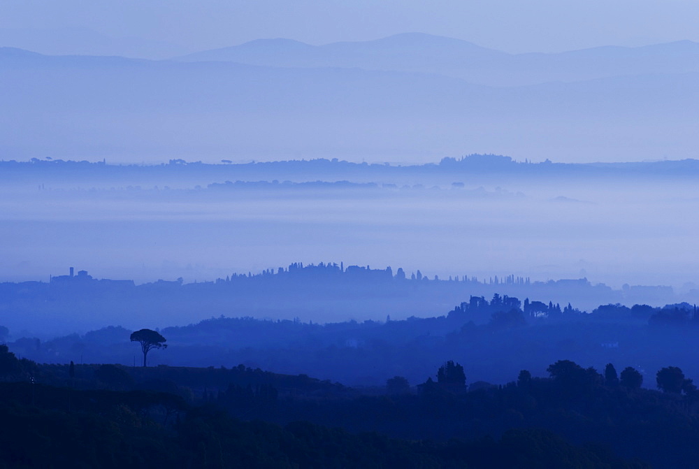 Landscape near Montepulciano, Tuscany, Italy, Europe