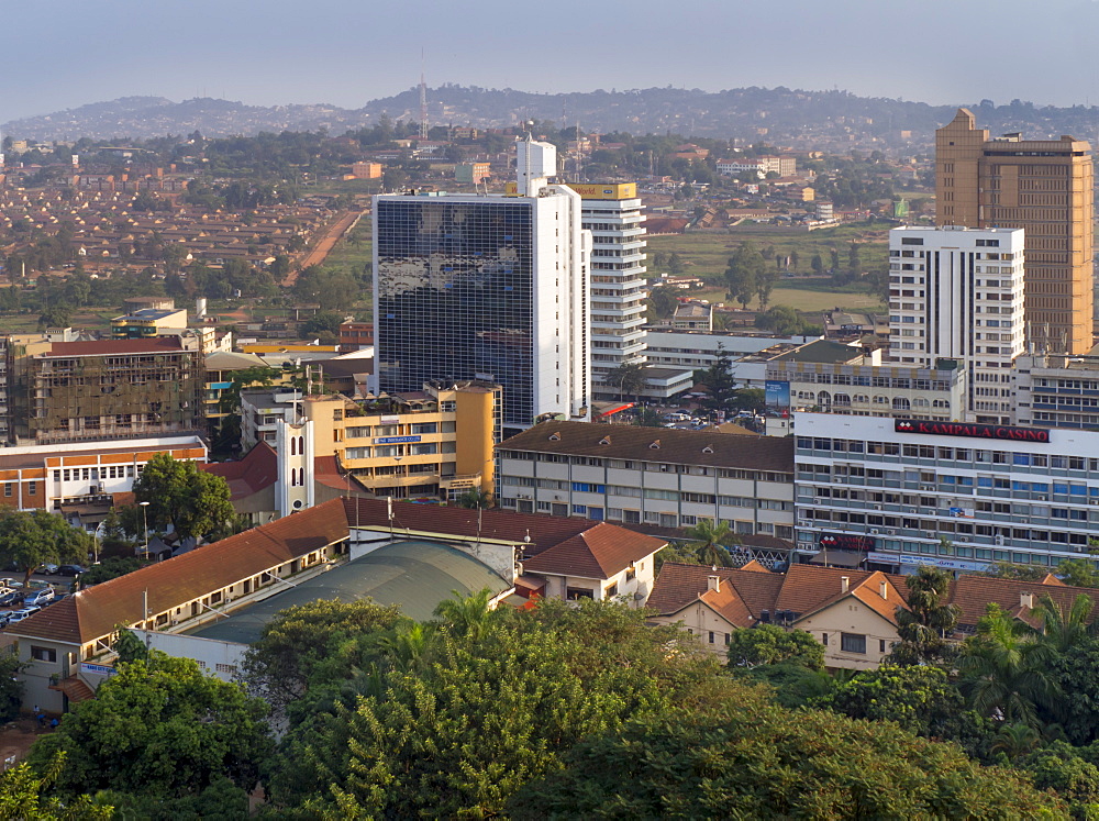 City skyline, Kampala, Uganda, Africa