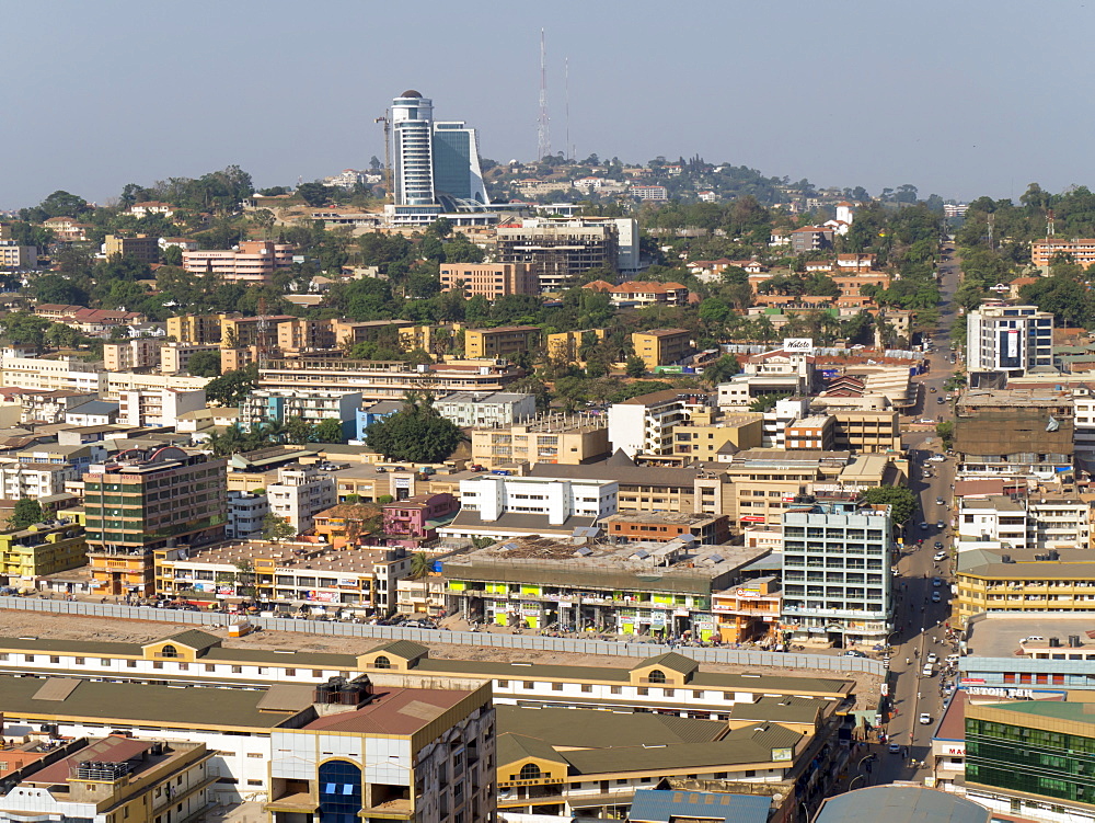 City skyline, Kampala, Uganda, Africa