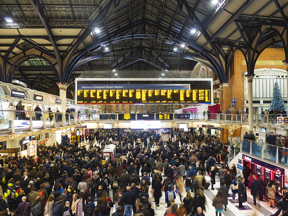 Liverpool Street station interior, London, England, United Kingdom, Europe