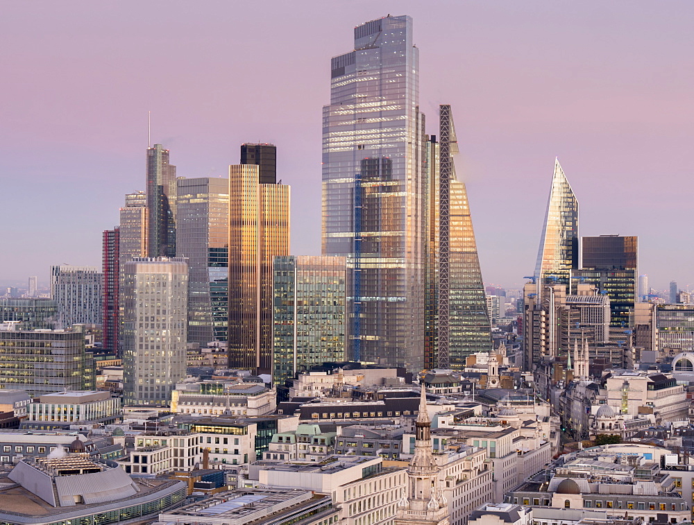 City of London, Square Mile, image shows completed 22 Bishopsgate tower, London, England, United Kingdom, Europe