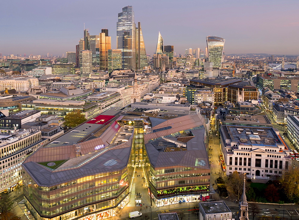 City of London, Square Mile, image shows completed 22 Bishopsgate tower, London, England, United Kingdom, Europe