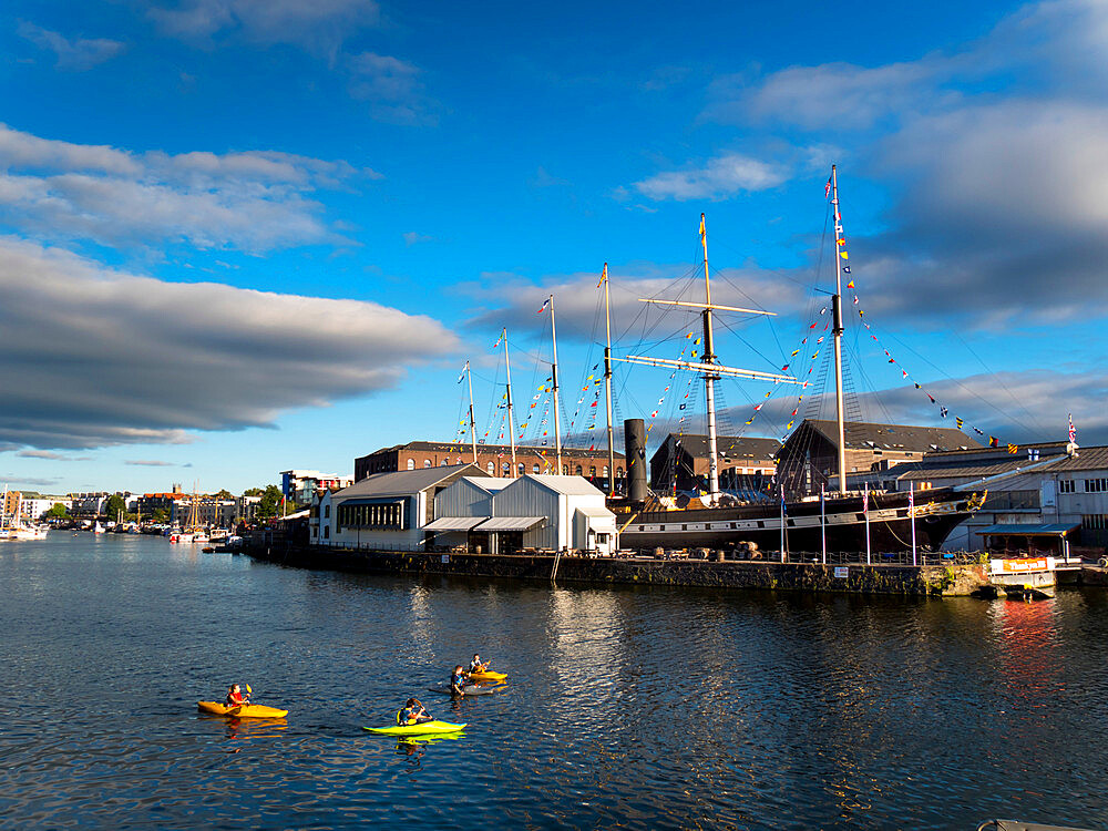 SS Great Britain in Bristol floating harbour, Bristol, England, United Kingdom, Europe